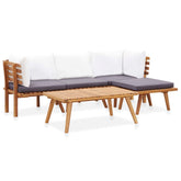 6 Piece Garden Lounge Set Solid Acacia Wood